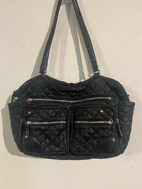 Mz Wallace Crosby traveler black shoulder bag